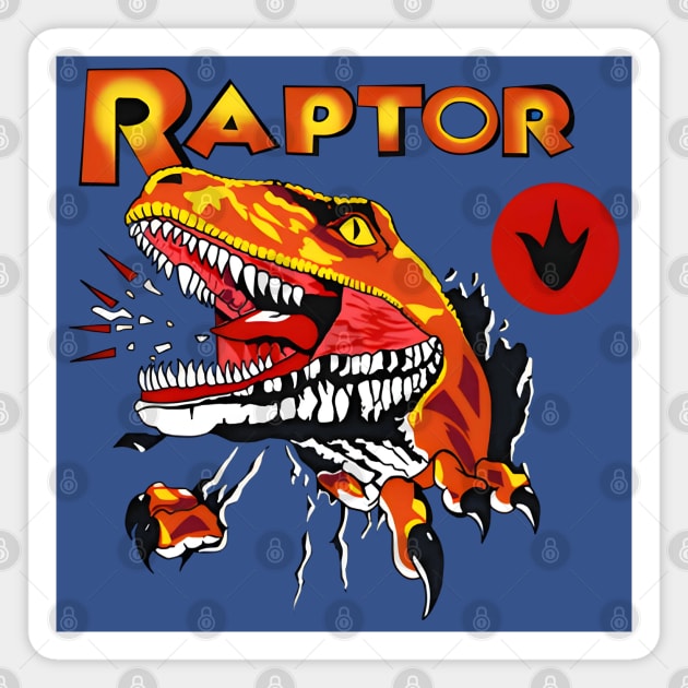 Enid's Raptor Shirt Magnet by Viper Vintage